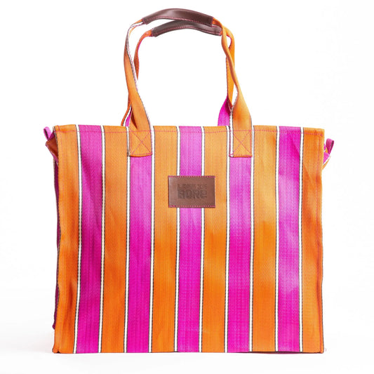 Explorer bag in Blush & Burn colors, made of recycled nylon, from Less is Bore