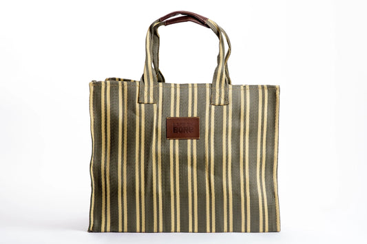 Explorer bag in Pine & Pearl colors, made of recycled nylon, from Less is Bore
