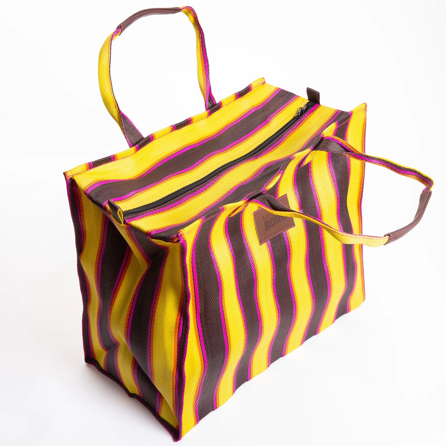 Explorer bag in Sun & Shadow colors, made of recycled nylon, from Less is Bore