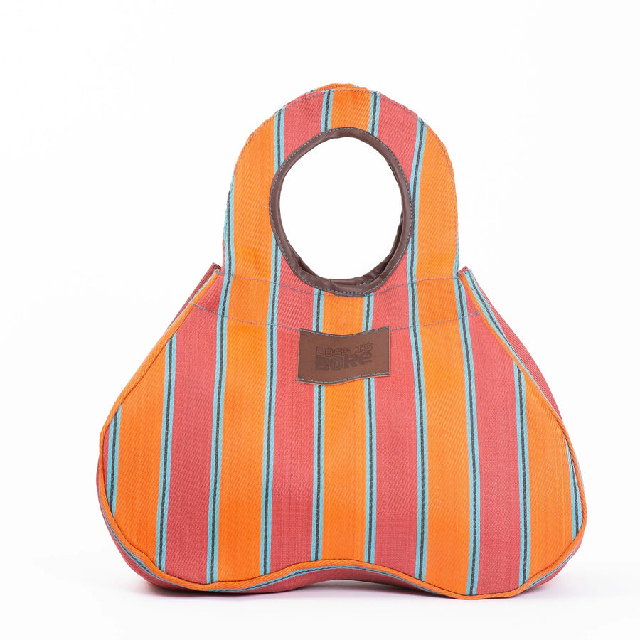 Fidget bag in Brick & Blaze colors, made of recycled nylon, from Less is Bore