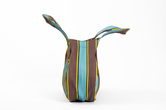 Fidget bag in Sky & Steel colors, made of recycled nylon, from Less is Bore